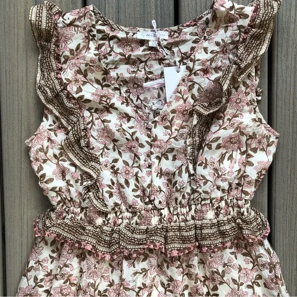 NWT By The River Floral Print V-neck Maxi Dress Size S - Picture 8 of 11